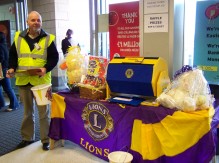 Lion President Brian does his shift